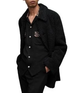 Albian Button Front Coat - ALLSAINTS 10 Albian Button Front Coat - ALLSAINTS -Fashion Clothing AllSaints 13070938 fpx