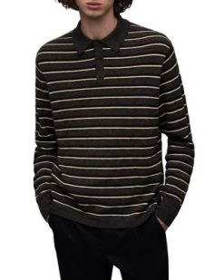 Stafford Regular Fit Long Sleeve Polo Shirt - ALLSAINTS