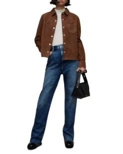 Ashwood Suede Shirt - ALLSAINTS -Fashion Clothing AllSaints 13081004 fpx