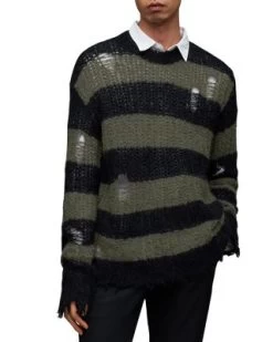 Sid Destructed Crewneck Sweater - ALLSAINTS