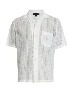 Cala Relaxed Fit Short Sleeve Camp Shirt - ALLSAINTS -Fashion Clothing AllSaints 13088363 fpx