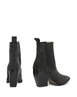 Women's Ria Sparkle Pull On High Heel Chelsea Boots - ALLSAINTS -Fashion Clothing AllSaints 13093929 fpx