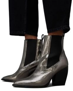 Women's Ria Sparkle Pull On High Heel Chelsea Boots - ALLSAINTS -Fashion Clothing AllSaints 13093939 fpx