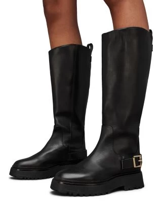 Women's Opal Pull On Riding Boots - ALLSAINTS 2 Women's Opal Pull On Riding Boots - ALLSAINTS - Image 2