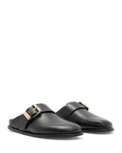 Women's Venus Shearling Slip On Buckled Clogs - ALLSAINTS