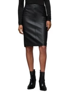 Lucille Leather Pencil Skirt - ALLSAINTS