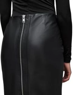 Lucille Leather Pencil Skirt - ALLSAINTS -Fashion Clothing AllSaints 13140151 fpx