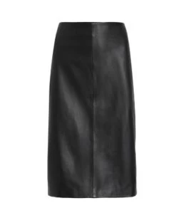 Lucille Leather Pencil Skirt - ALLSAINTS -Fashion Clothing AllSaints 13140155 fpx