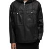Segmore Cotton & Nylon Hooded Quarter Zip Jacket - ALLSAINTS