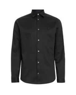 Simmons Cotton Button Down Shirt - ALLSAINTS -Fashion Clothing AllSaints 13165466 fpx