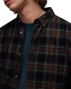 Herculis Relaxed Fit Printed Long Sleeve Shirt - ALLSAINTS -Fashion Clothing AllSaints 13169734 fpx