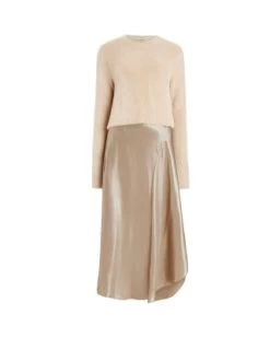 Megan 2-in-1 Sweater & Slip Dress - ALLSAINTS -Fashion Clothing AllSaints 13170028 fpx