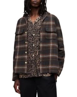 Isonde Relaxed Fit Printed Long Sleeve Shirt - ALLSAINTS