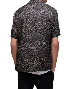Cosmos Relaxed Fit Printed Short Sleeve Camp Shirt - ALLSAINTS -Fashion Clothing AllSaints 13170092 fpx