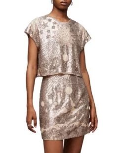 Etta Embellished Top - ALLSAINTS