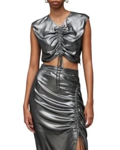 Carla Metallic Top - ALLSAINTS
