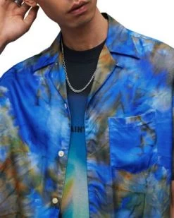 Borealis Relaxed Fit Printed Short Sleeve Camp Shirt - ALLSAINTS -Fashion Clothing AllSaints 13170640 fpx