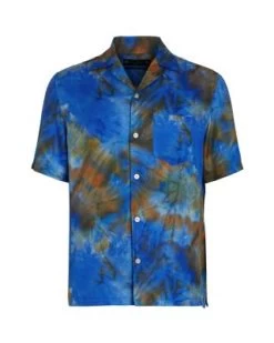 Borealis Relaxed Fit Printed Short Sleeve Camp Shirt - ALLSAINTS -Fashion Clothing AllSaints 13170643 fpx