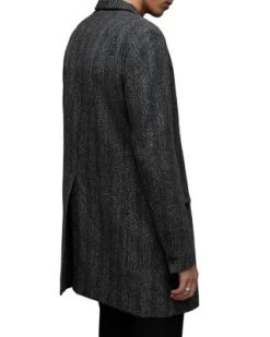 Manor Slim Fit Herringbone Overcoat - ALLSAINTS -Fashion Clothing AllSaints 13170705 fpx