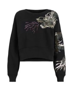 Dragon Separo Sweatshirt - ALLSAINTS -Fashion Clothing AllSaints 13172621 fpx