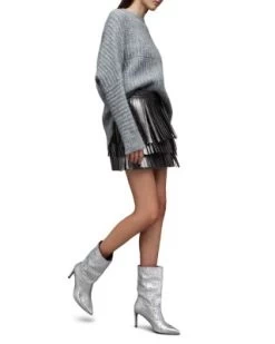 Aisha Fringed Leather Skirt - ALLSAINTS -Fashion Clothing AllSaints 13172710 fpx