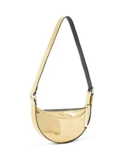Half Moon Small Metallic Crossbody - ALLSAINTS -Fashion Clothing AllSaints 13182673 fpx