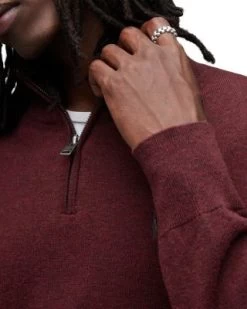 Kilburn Quarter Zip Sweater - ALLSAINTS -Fashion Clothing AllSaints 13188543 fpx