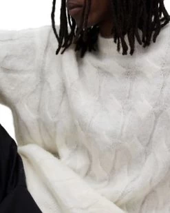 Kosmic Cable Knit Crewneck Sweater - ALLSAINTS -Fashion Clothing AllSaints 13188549 fpx