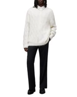 Kosmic Cable Knit Crewneck Sweater - ALLSAINTS -Fashion Clothing AllSaints 13188551 fpx