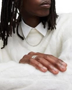 Kosmic Cable Knit Crewneck Sweater - ALLSAINTS -Fashion Clothing AllSaints 13188553 fpx