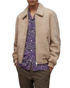 Charlie Shearling Bomber Jacket - ALLSAINTS
