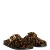 Venus Lepo Buckled Animal Print Calf Hair Mules - ALLSAINTS