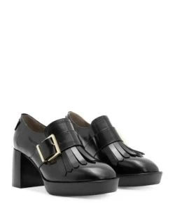 Women's Zia Buckled High Heel Loafer Pumps - ALLSAINTS