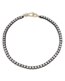 Crystal Tennis Necklace, 15.5" - ALLSAINTS