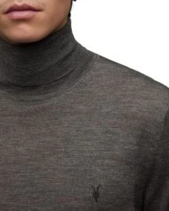 Slim Fit Turtleneck Wool Sweater - ALLSAINTS -Fashion Clothing AllSaints 13223428 fpx