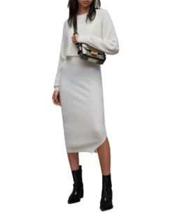 Margot Crewneck Dress - ALLSAINTS -Fashion Clothing AllSaints 13240014 fpx