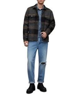 Solar Long Sleeve Denim Shirt - ALLSAINTS -Fashion Clothing AllSaints 13240356 fpx