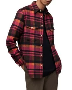 Aquarius Relaxed Fit Printed Woven Long Sleeve Shirt - ALLSAINTS -Fashion Clothing AllSaints 13241013 fpx