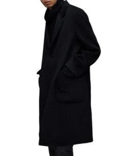 Stano Button Front Overcoat - ALLSAINTS -Fashion Clothing AllSaints 13241052 fpx