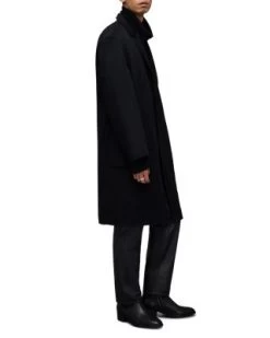 Stano Button Front Overcoat - ALLSAINTS -Fashion Clothing AllSaints 13241053 fpx
