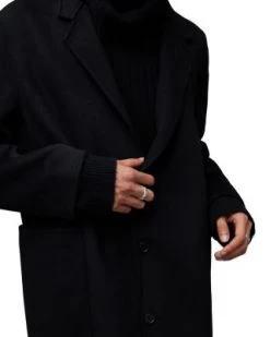 Stano Button Front Overcoat - ALLSAINTS -Fashion Clothing AllSaints 13241054 fpx