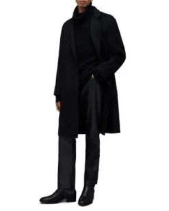 Stano Button Front Overcoat - ALLSAINTS -Fashion Clothing AllSaints 13241056 fpx