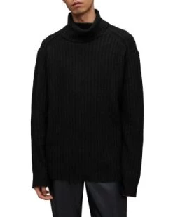 Varid Relaxed Fit Ribbed Funnel Neck Sweater - ALLSAINTS