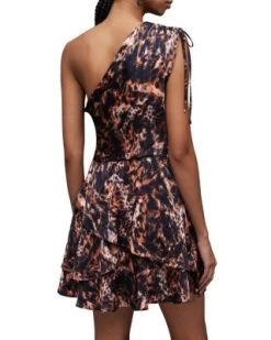 Cayla Spark Printed One Shoulder Mini Dress - ALLSAINTS 8 Cayla Spark Printed One Shoulder Mini Dress - ALLSAINTS -Fashion Clothing AllSaints 13260553 fpx