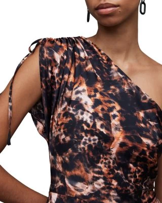 Cayla Spark Printed One Shoulder Mini Dress - ALLSAINTS 2 Cayla Spark Printed One Shoulder Mini Dress - ALLSAINTS - Image 2
