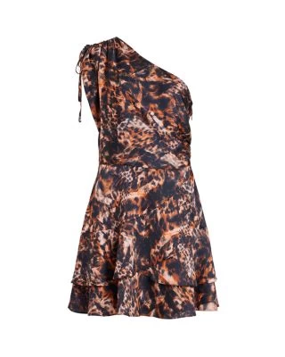 Cayla Spark Printed One Shoulder Mini Dress - ALLSAINTS 6 Cayla Spark Printed One Shoulder Mini Dress - ALLSAINTS - Image 6