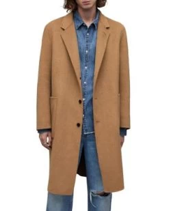 Stano Button Front Overcoat - ALLSAINTS -Fashion Clothing AllSaints 13260594 fpx
