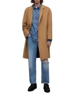 Stano Button Front Overcoat - ALLSAINTS -Fashion Clothing AllSaints 13260598 fpx