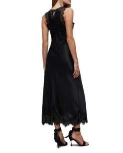 Alula Lace Trim Midi Dress - ALLSAINTS -Fashion Clothing AllSaints 13260803 fpx