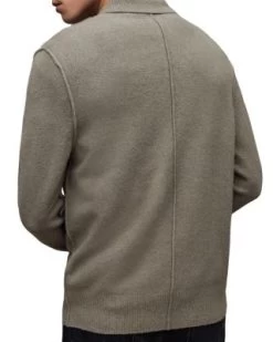 Statten Solid Long Sleeve Polo Shirt - ALLSAINTS -Fashion Clothing AllSaints 13260809 fpx